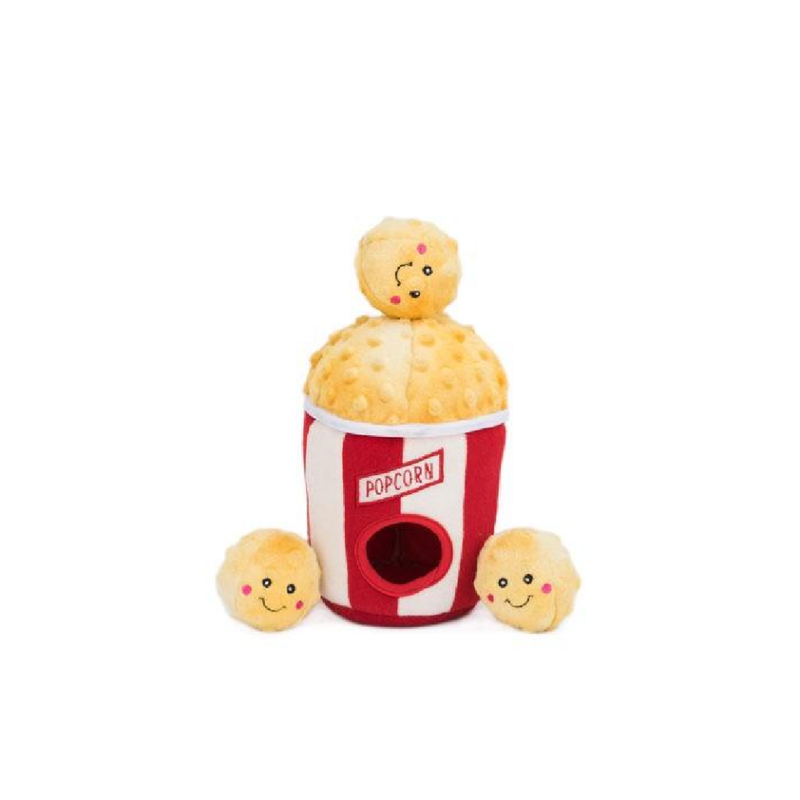 Zippy Burrow - Popcorn Bucket Dog Toy