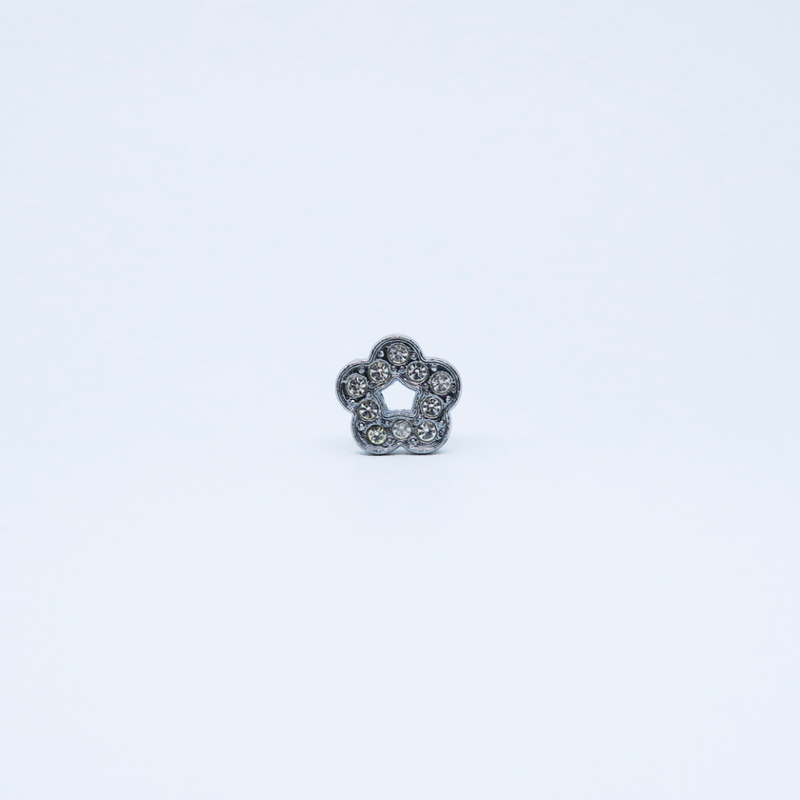 Additional ID 10mm Slider Rhinestone Collar Charm