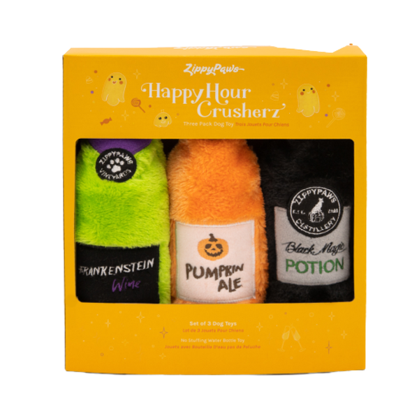 Happy Hour Crusherz - Halloween Three Pack Dog Toy