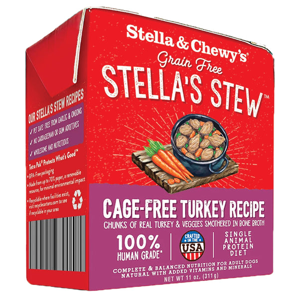 Stella's Stew Cage Free Turkey Wet Dog Food