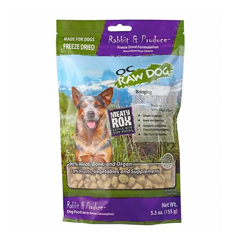 Meaty Rox Rabbit & Produce Freeze Dried Dog Food Topper