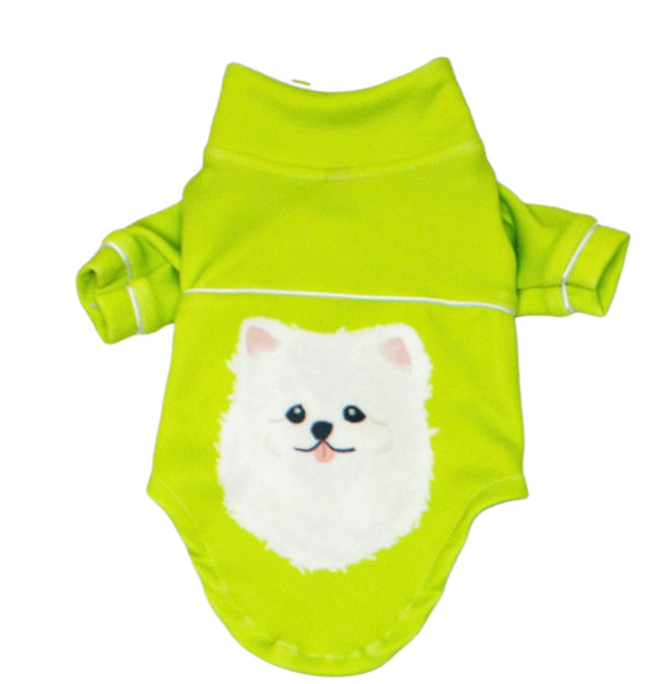 White Pomeranian Pajamas Dog and Cat Apparel