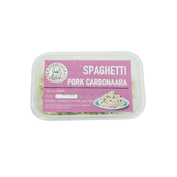 Spaghetti Pork Carbonara Dog Treats