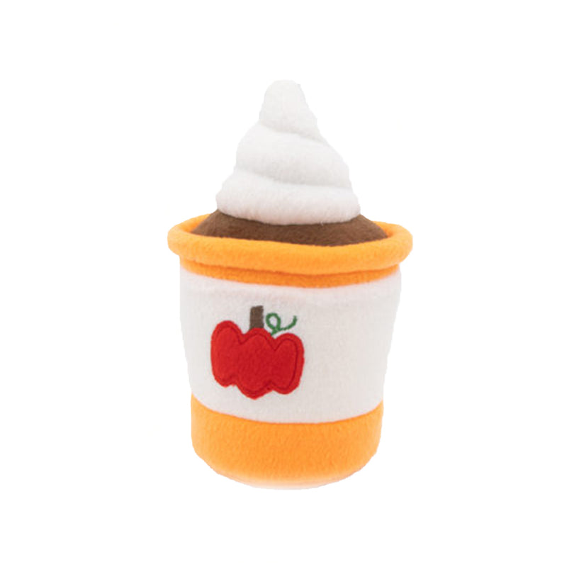 NomNomz - Pumpkin Spice Latte Squeaky Plush Dog Toy