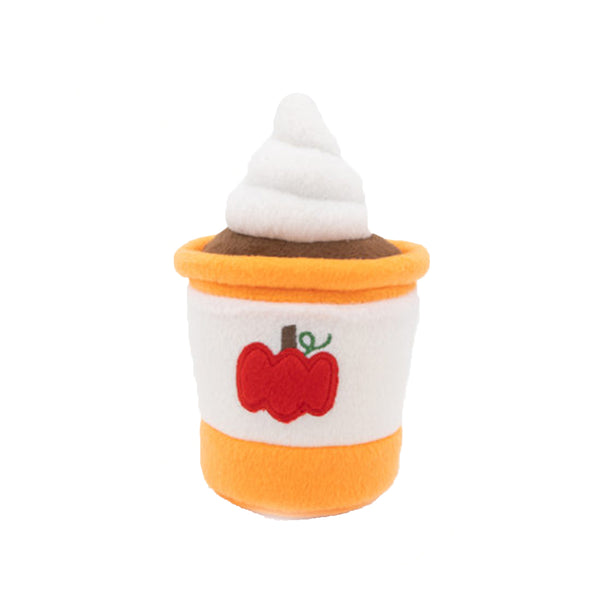 NomNomz - Pumpkin Spice Latte Squeaky Plush Dog Toy