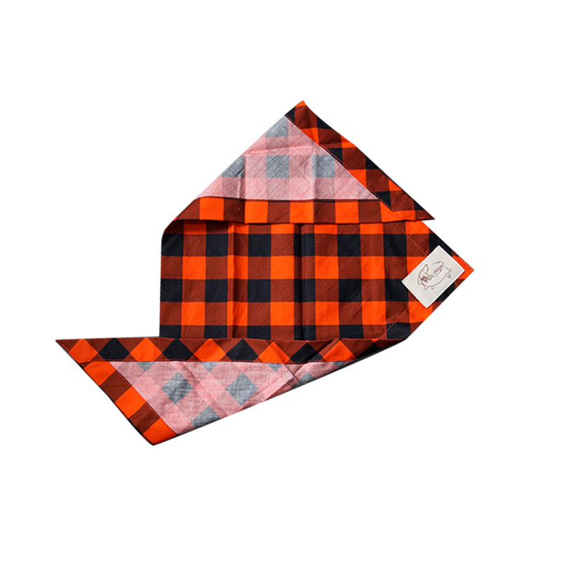 Red Gingham Bandana For Pets