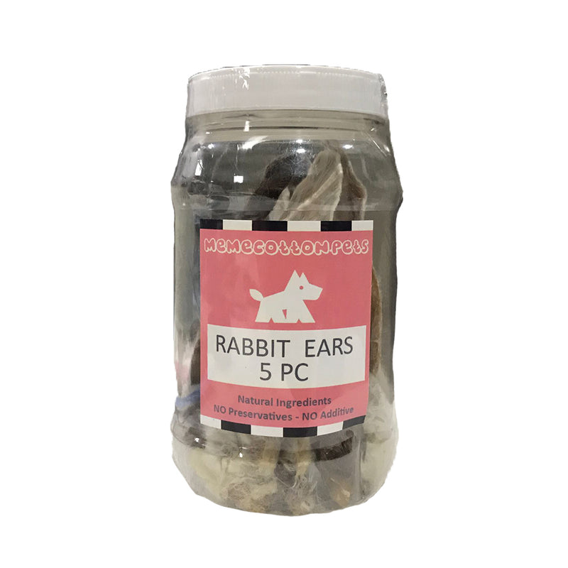 Rabbit Ears With Fur Dehydrated Raw Dogs Treats