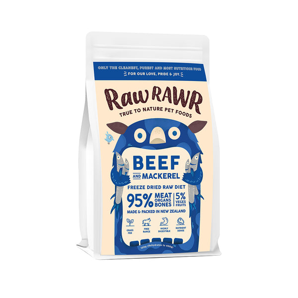Beef & Mackerel Raw Freeze Dried Dog & Cat Food