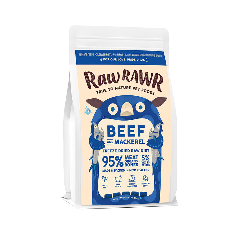 Beef & Mackerel Raw Freeze Dried Dog & Cat Food