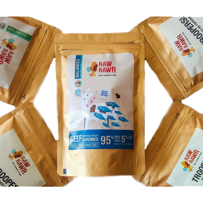 Troopers Freeze Dried Beef and Wild Sardines Dog Treats