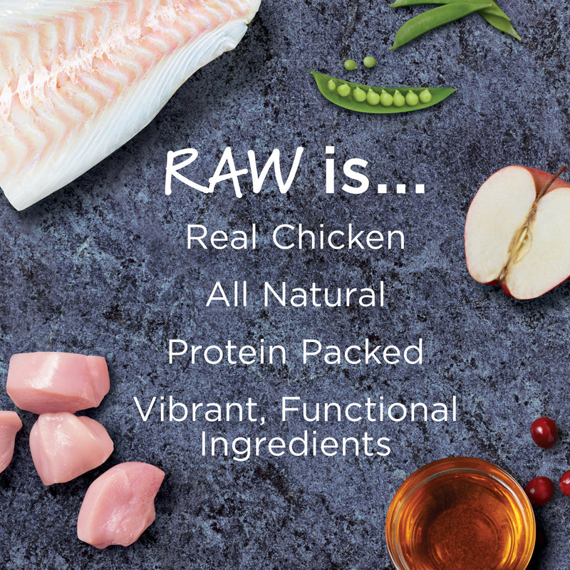 Raw Boost Skin & Coat Grain Free Chicken Recipe Dry Dog Food - 4Lbs