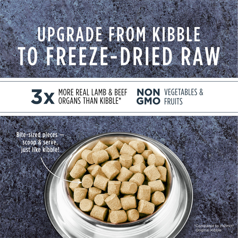 Raw Meals Freeze Dried Grass Feed Lamb Recipe Dry Dog Food - 9.5oz