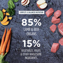 Raw Meals Freeze Dried Grass Feed Lamb Recipe Dry Dog Food - 9.5oz