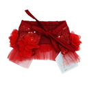 Red Flower Bib For Pets