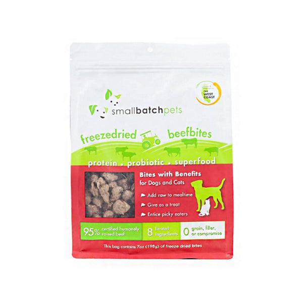 Freeze-Dried Beef Bites Cat Dog Treats 7 oz