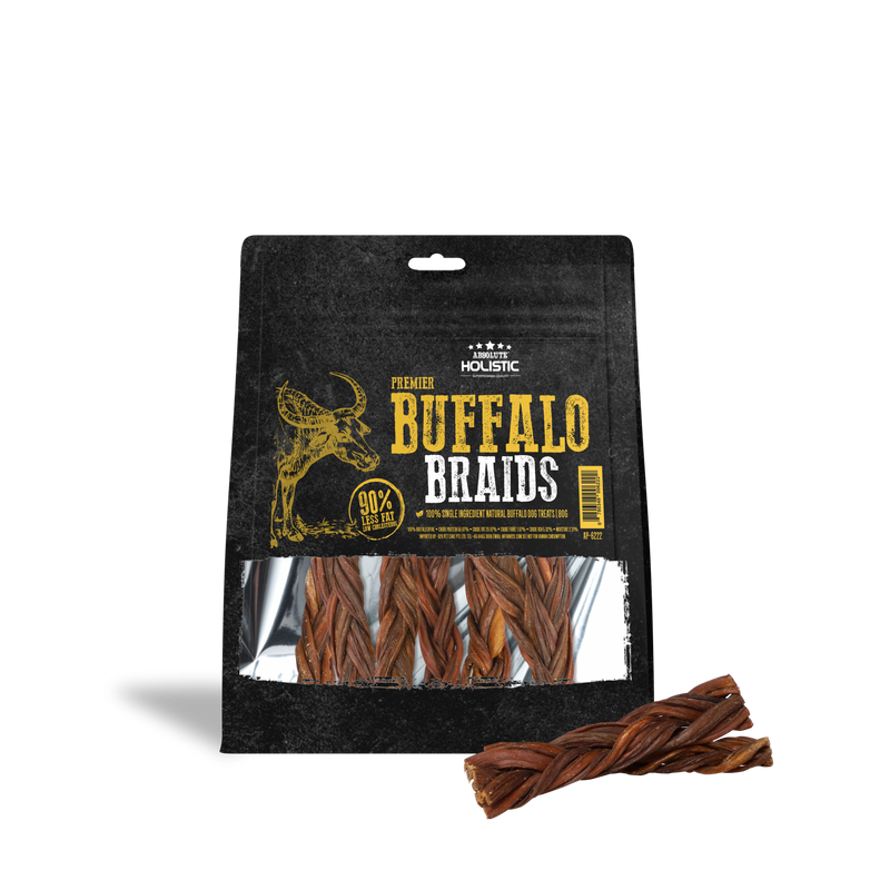 Air Dried Premier Buffalo Braids Dog Treats