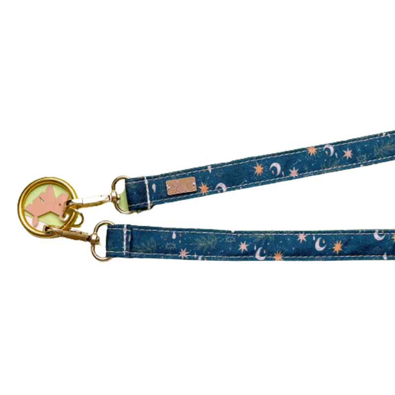 Starry Night Coupler Double Leash For Dogs