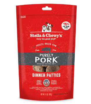 Purely Pork Dinner Patties Freeze-Dried Raw Dog Food