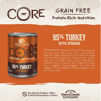 CORE 95% Turkey With Spinach Grain-Free Dog Food