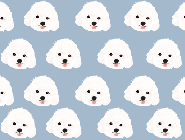 White Poodle Pet Blanket