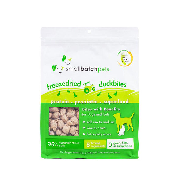 Freeze Dried Duck Bites Dog Cat Treats 7oz