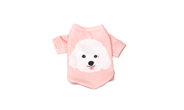 White Poodle T-Shirt Dog and Cat Apparels