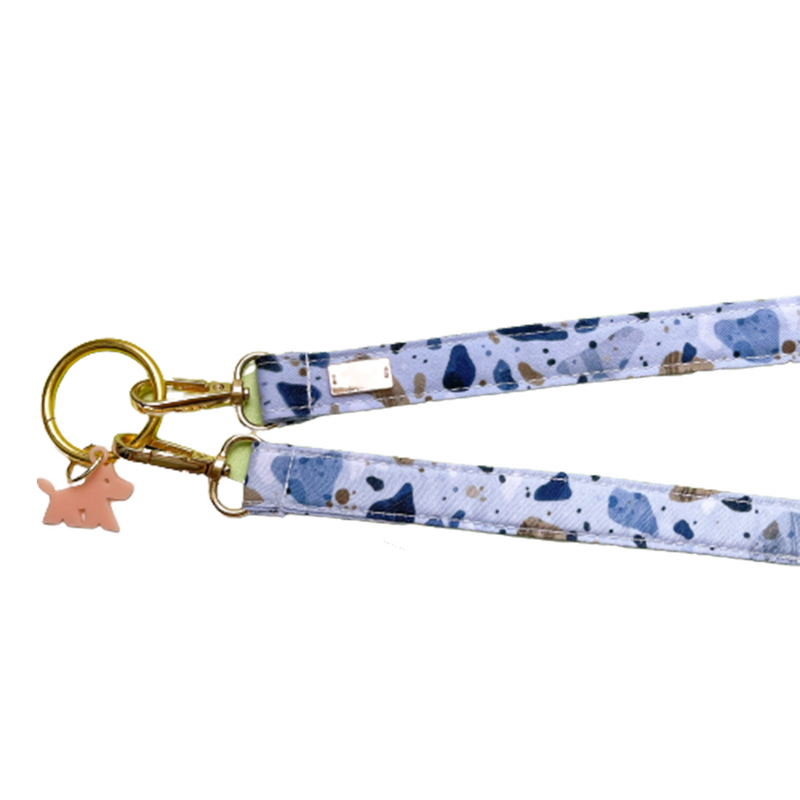Tera Blue Coupler Double Leash For Dogs