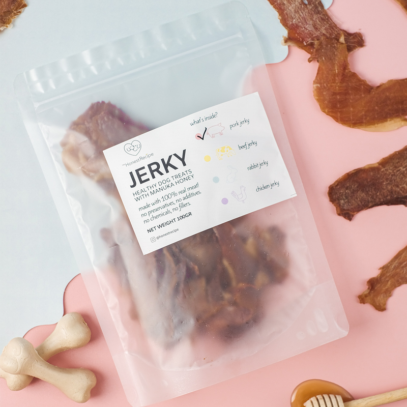 Pork Jerky With Manuka Honey Healthy Dog Treats