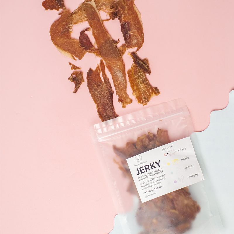 Pork Jerky With Manuka Honey Healthy Dog Treats