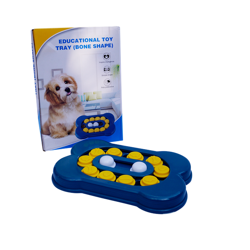 Bone Shape Puzzle Training Feeder Interactive Toys for Dogs