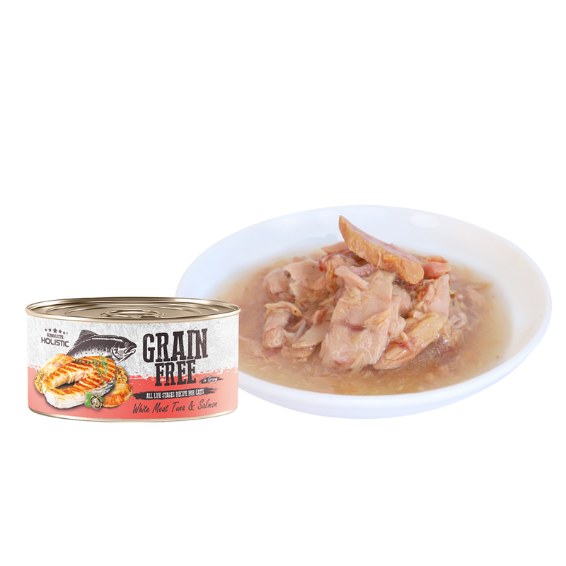 Grain Free White Meat Tuna & Salmon In Gravy Canned Cat Food