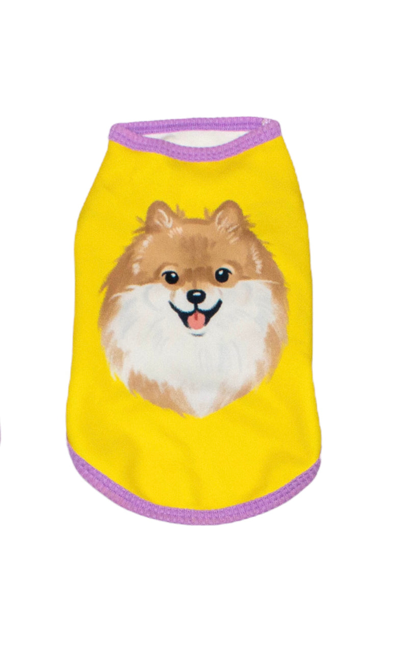 Choco Pomeranian Pet Tank Clothes