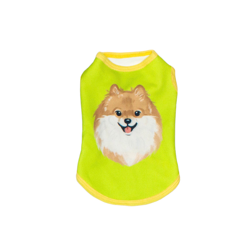 Choco Pomeranian Pet Tank Clothes