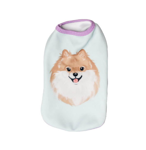 Choco Pomeranian Pet Tank Clothes