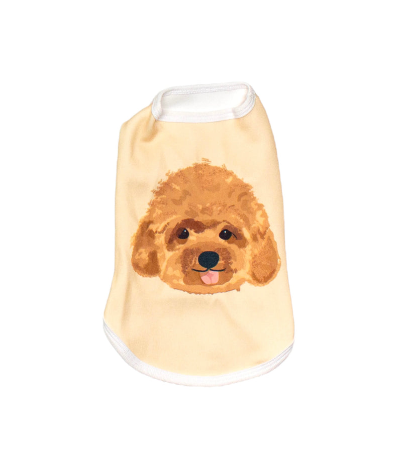Red Toy Poodle Pet Tank Clothes