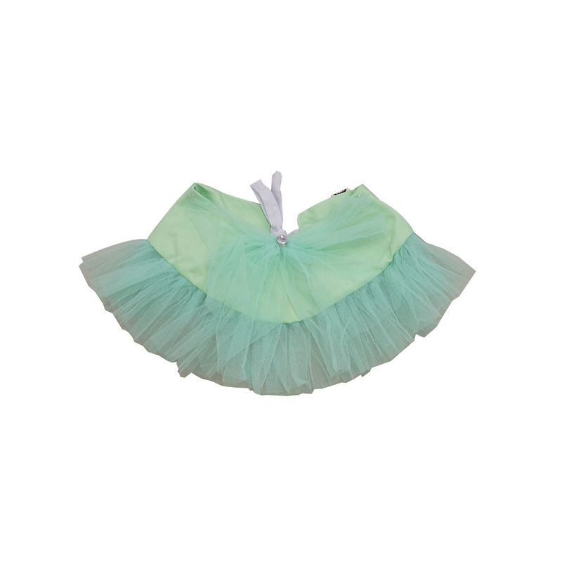 Green Tille Ribbon Bib For Pets