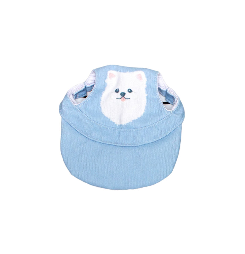 White Pomeranian Hat Pet Apparel