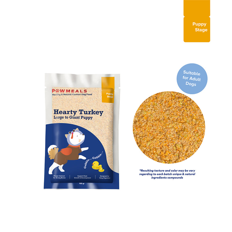 Hearty Turkey  Cooked Dog Food - Large To Giant Puppy