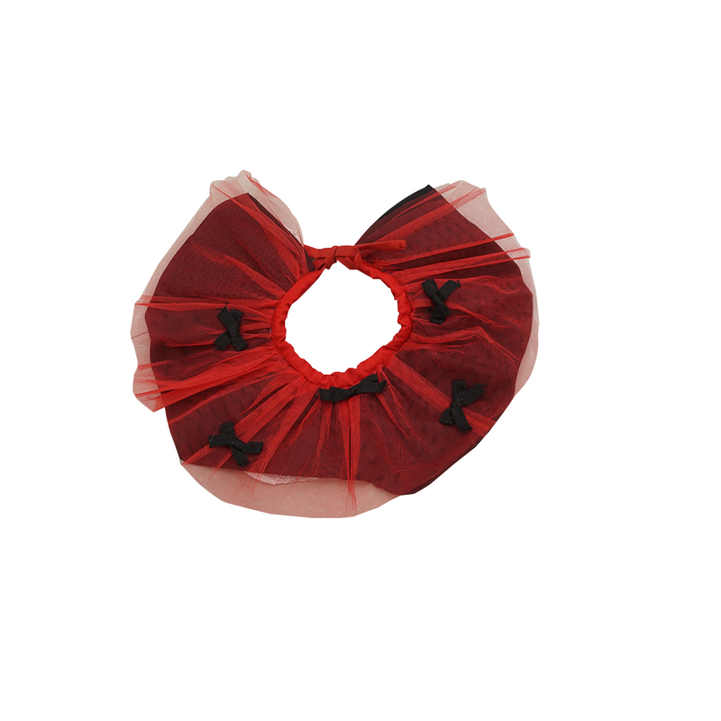 Red Tutu Mini Ribbon Bib For Pets