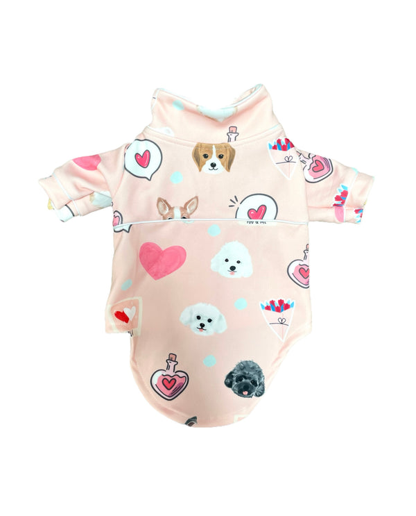 Mix Doggy Valentine Jumpsuit Dog and Cat Apparel