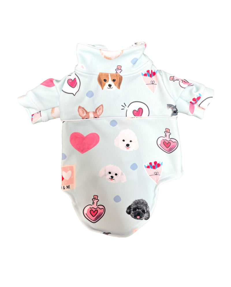 Mix Doggy Valentine Jumpsuit Dog and Cat Apparel