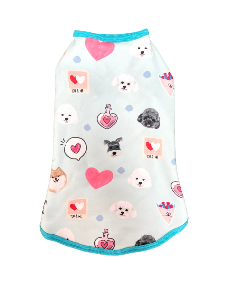 Mix Doggy Valentine Pet Tank Clothes