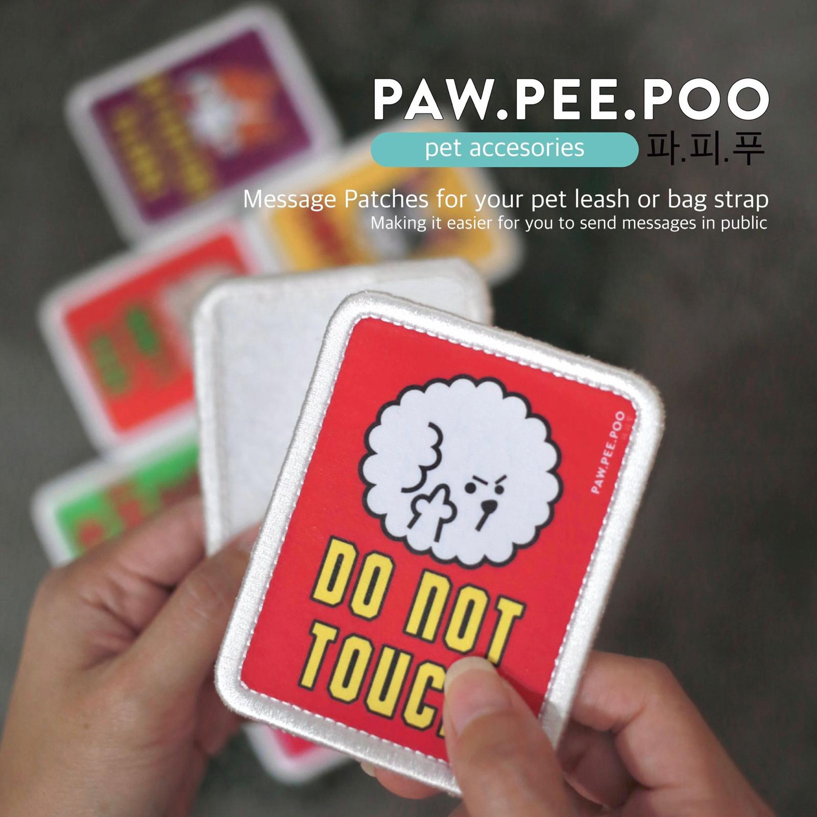 Leash Sticker Message Patches Dog Leash Sticker