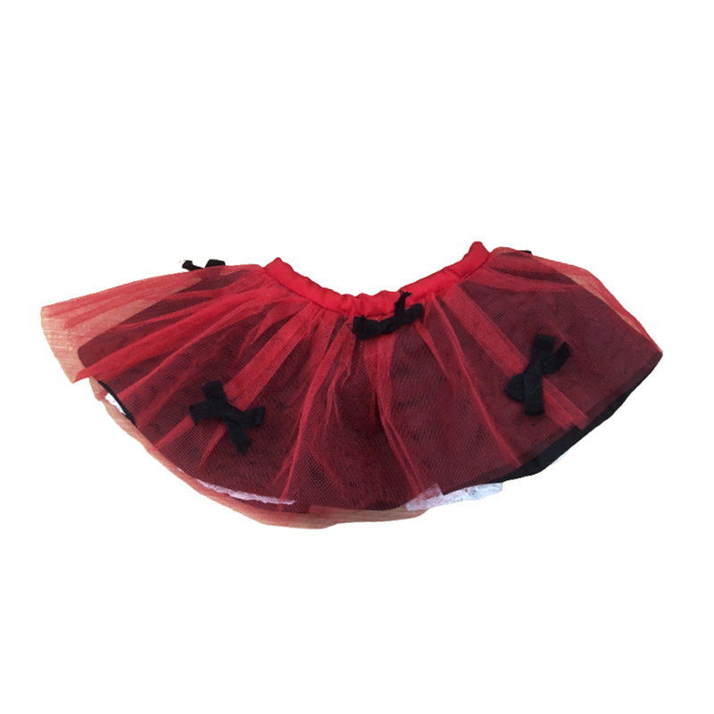 Red Tutu Mini Ribbon Bib For Pets