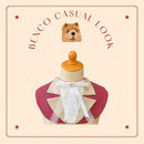 Plaid Red Ribbon Bib for Pets