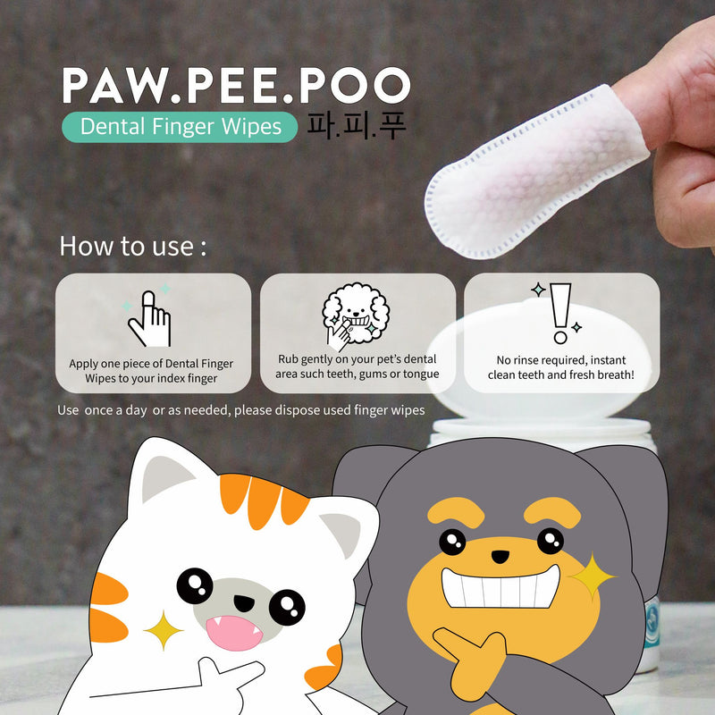 Dental Finger Wipes for Pets