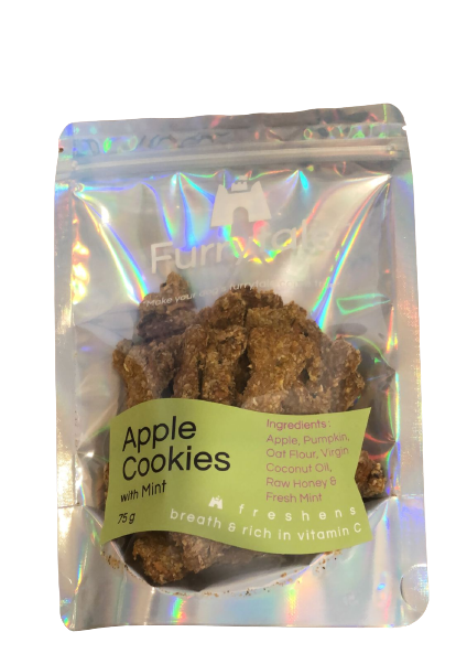 Apple Cookies With Mint Leave Dog Treats - 75 gram