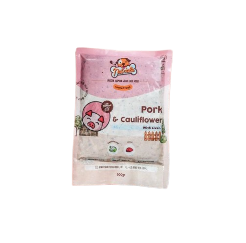 Pork with Liver and Cauliflower Cooked Dog Food
