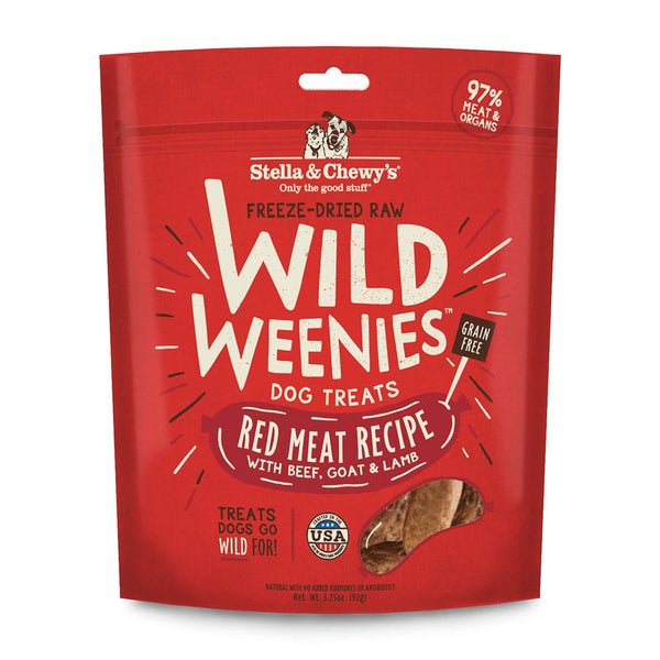 Wild Weenies Red Meat Recipe Freeze-Dried Raw Dog Treats