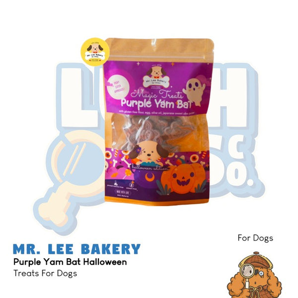 Mr. Lee Bakery Purple Yam Bat Halloween Dog Treats